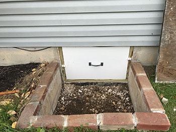 exterior crawlspace door