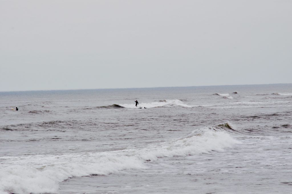 person surfing at the jersey shore