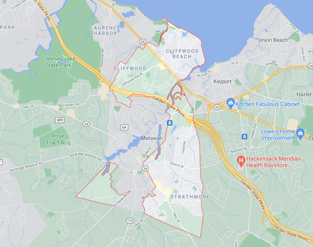 Aberdeen, NJ crawl space repair service area by Jersey Shore Crawlspace Enhancement