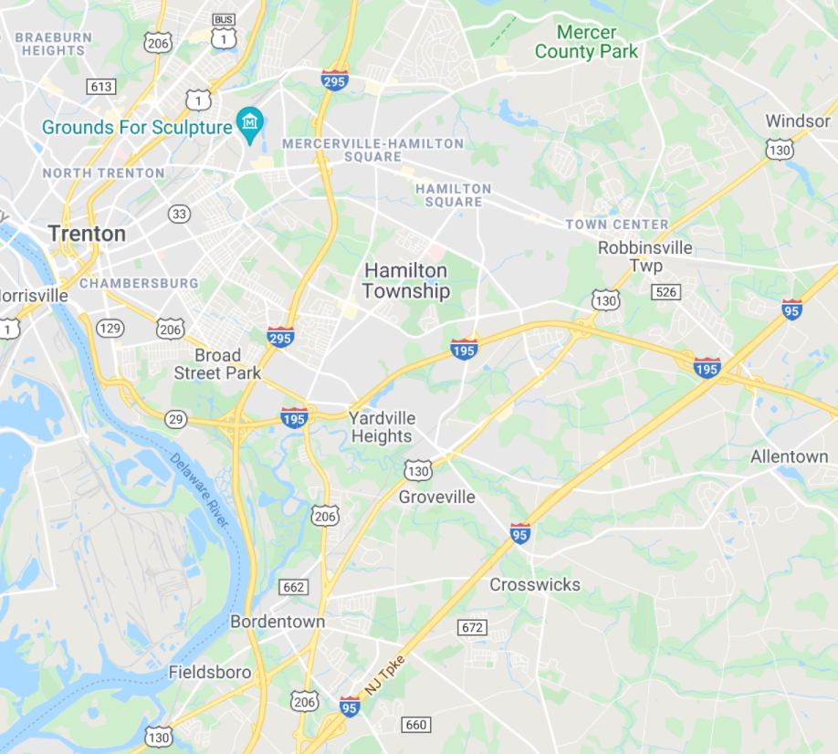 Hamilton, NJ crawl space repair service area by Jersey Shore Crawlspace Enhancement