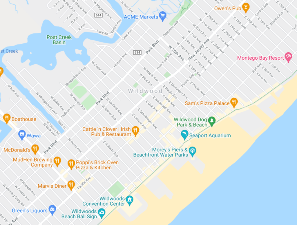 Wildwood, NJ crawl space repair service area by Jersey Shore Crawlspace Enhancement