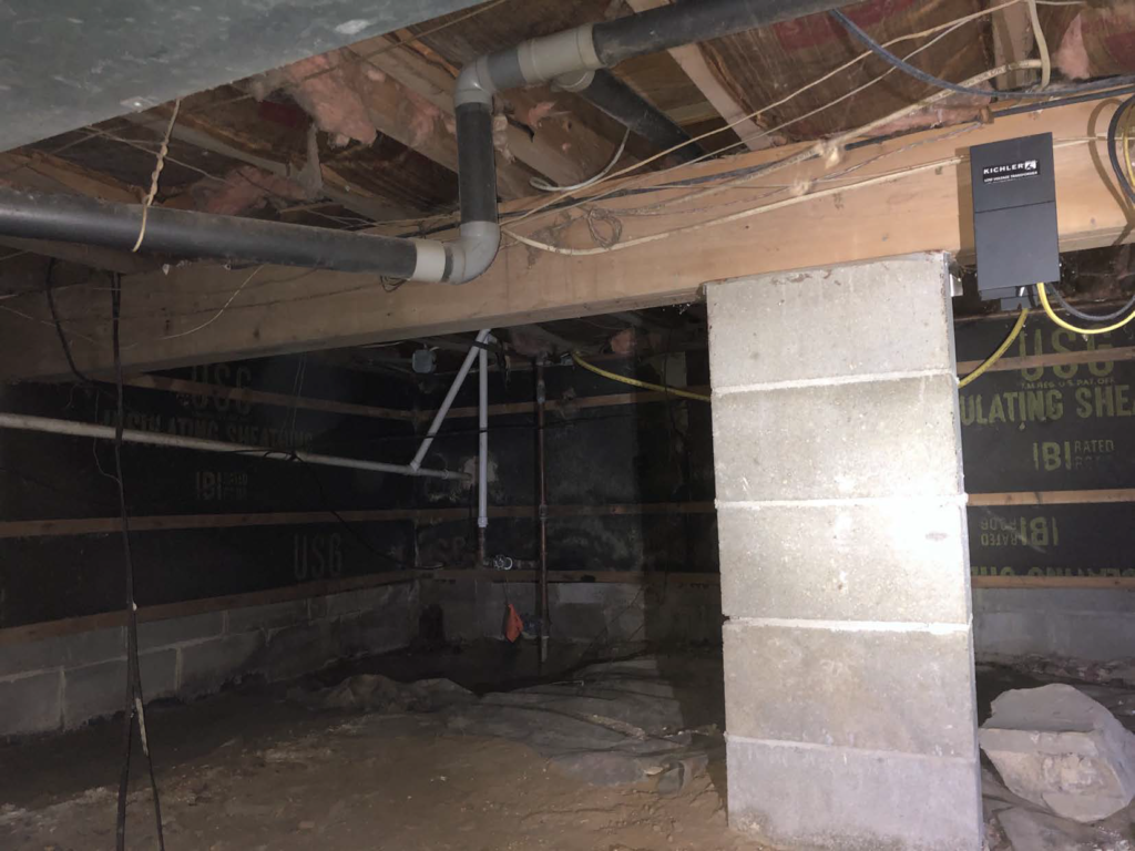 before crawl space picture toms river