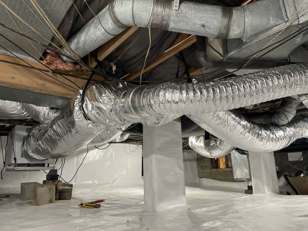 completed crawl space work in toms river