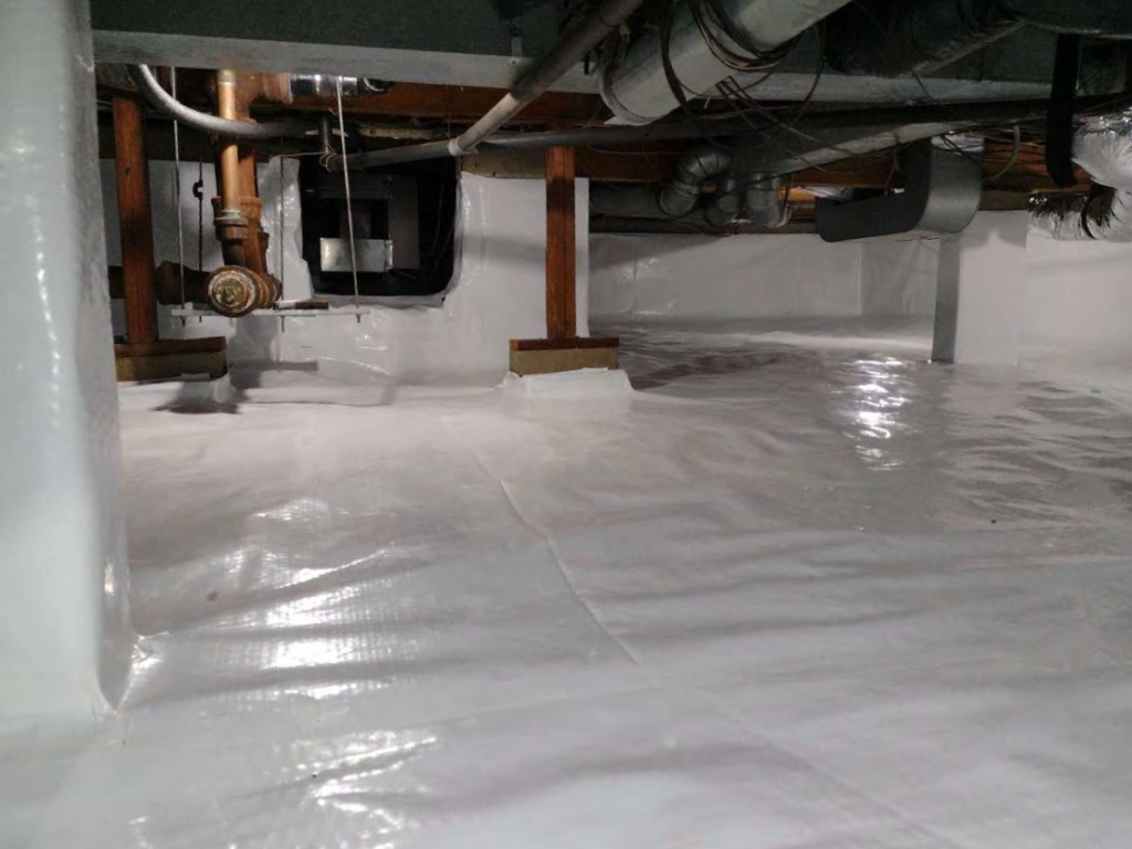 completed crawl space work in toms river