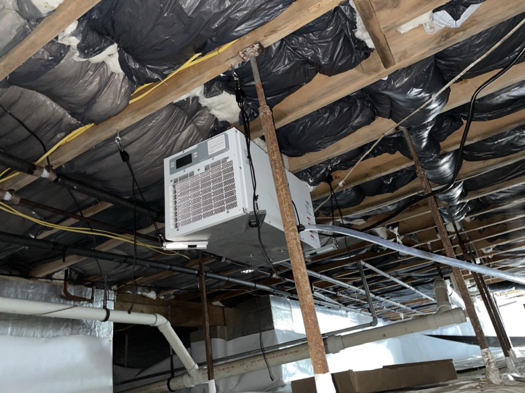 crawl space before & after after photo