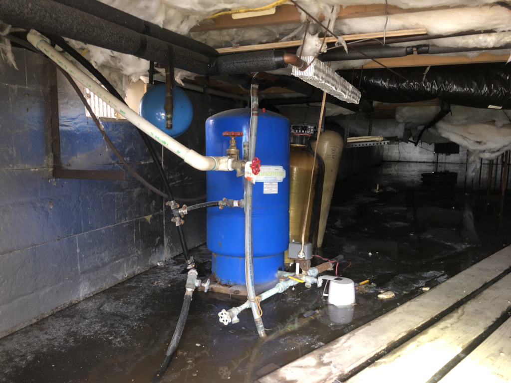 crawl space before & after before photo