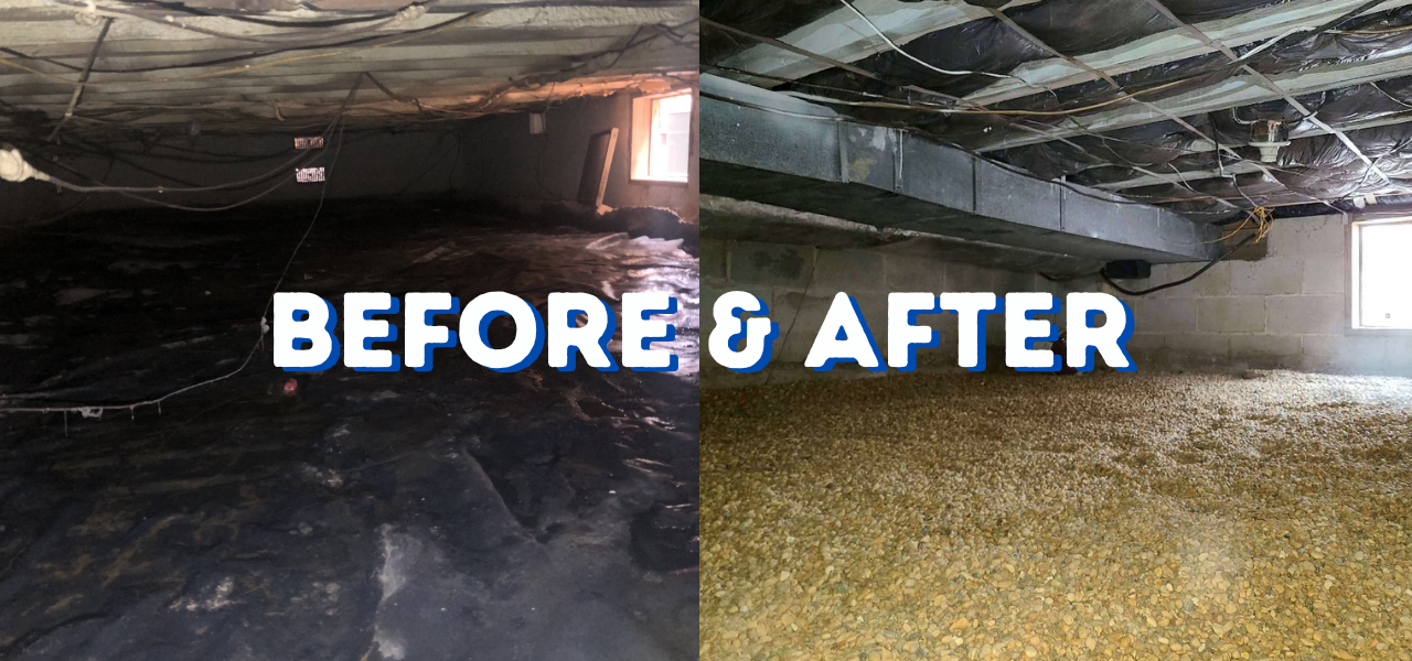 sea isle city before and after crawl space restoration