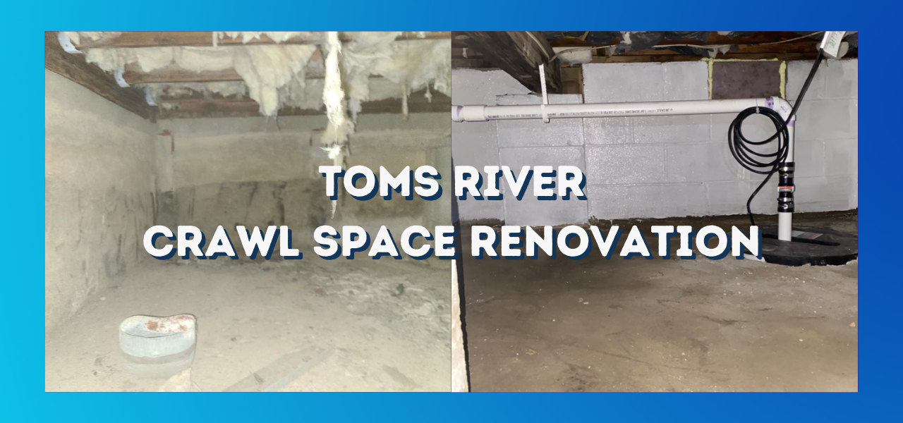 toms river crawl space renovation before and after