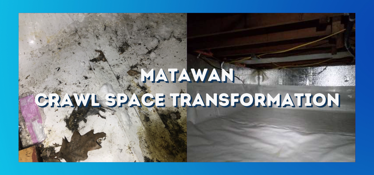 before and after crawl space transformation matawan nj
