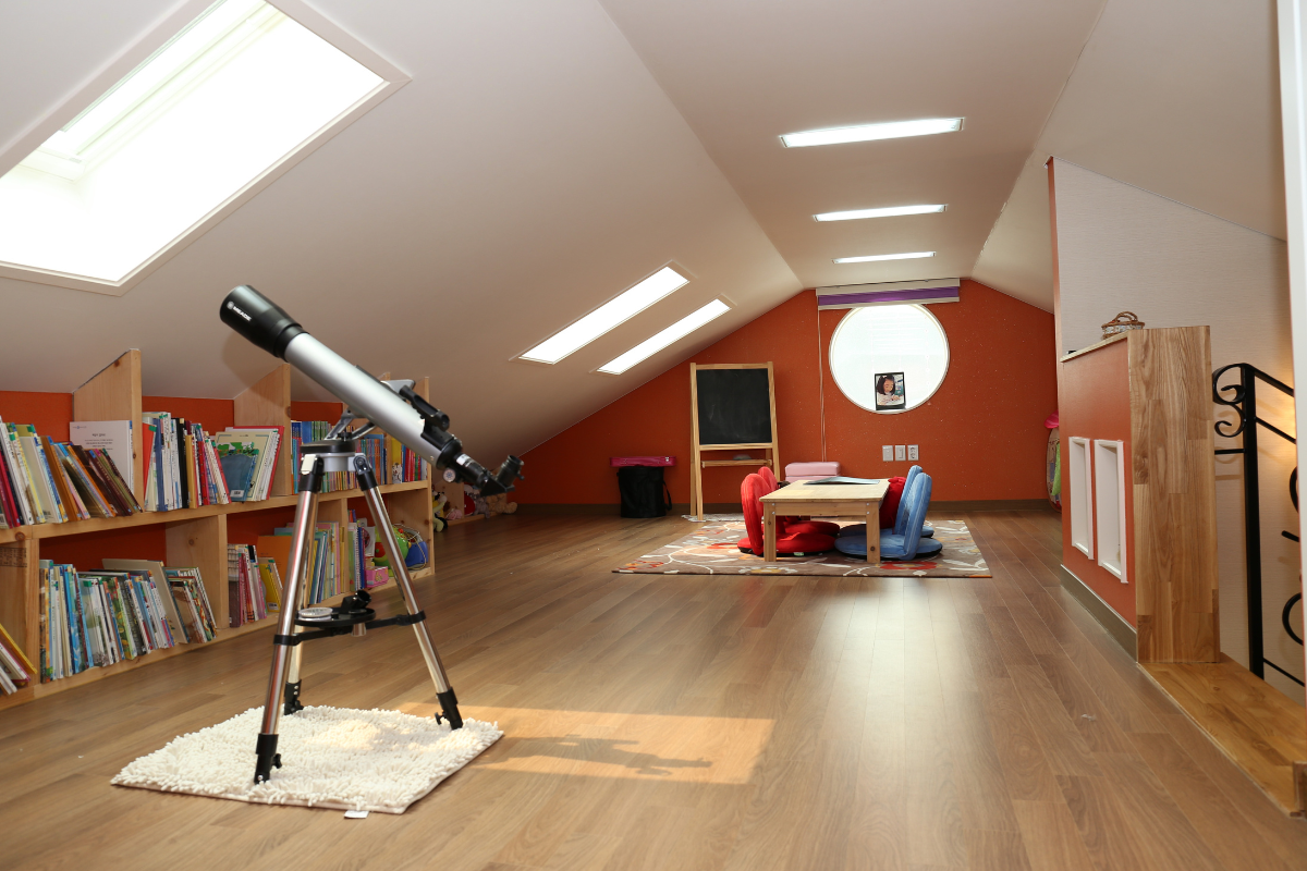 converted attic space