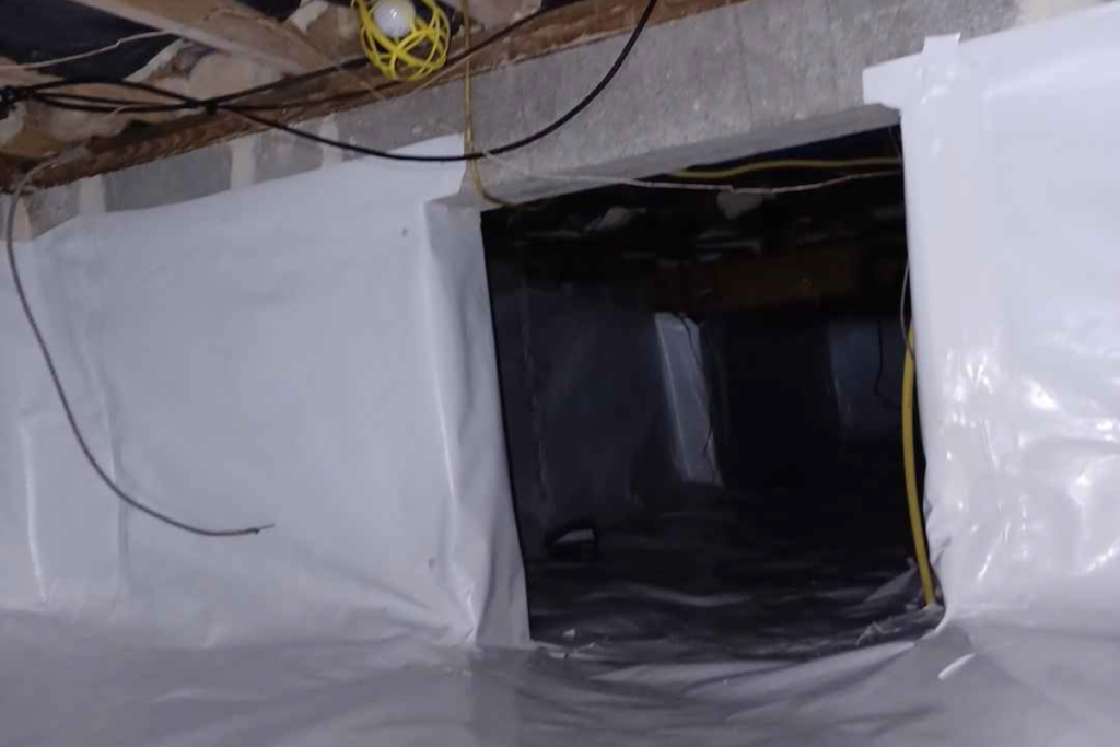 after picture of crawlspace work in brigantine
