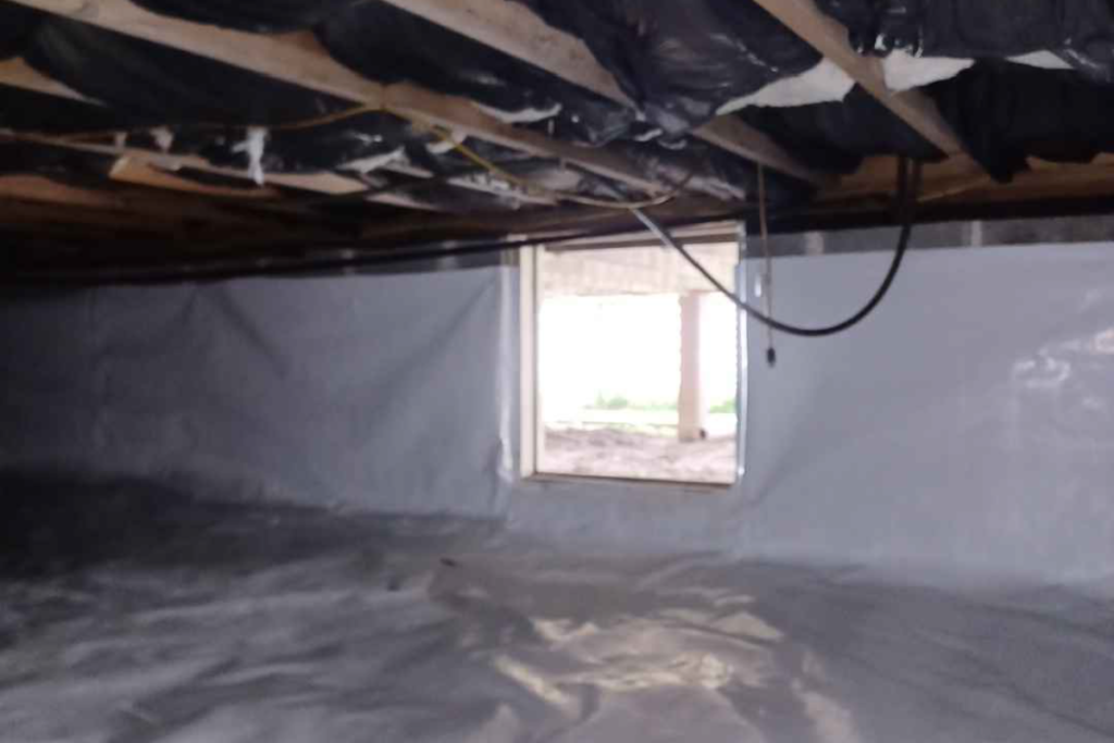 after picture of crawlspace work in brigantine