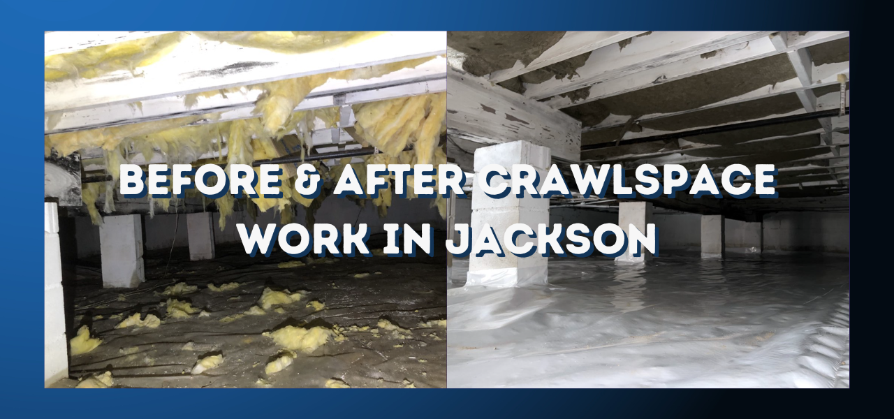 before and after crawlspace work in jackson new jersey