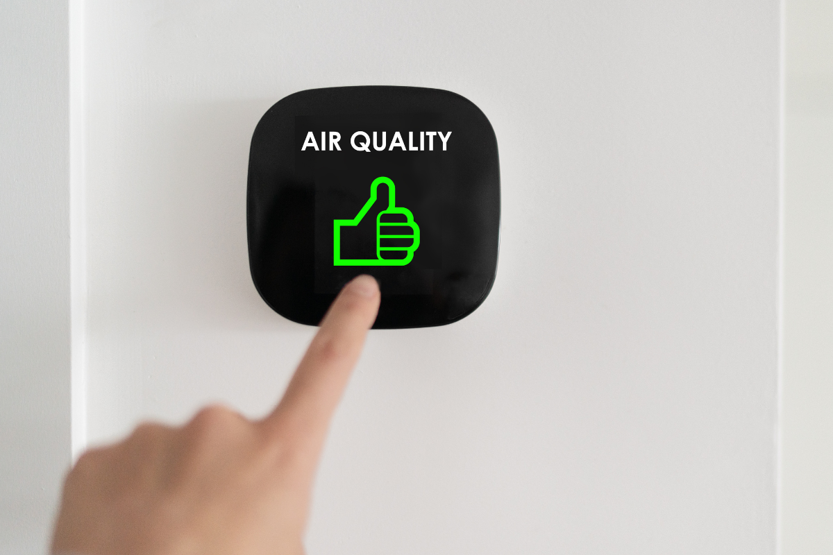 homeowner practicing ways to have good indoor air quality
