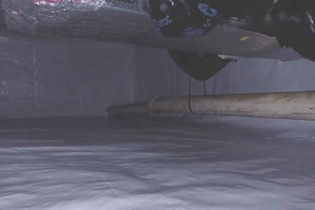 after vapor barrier installation