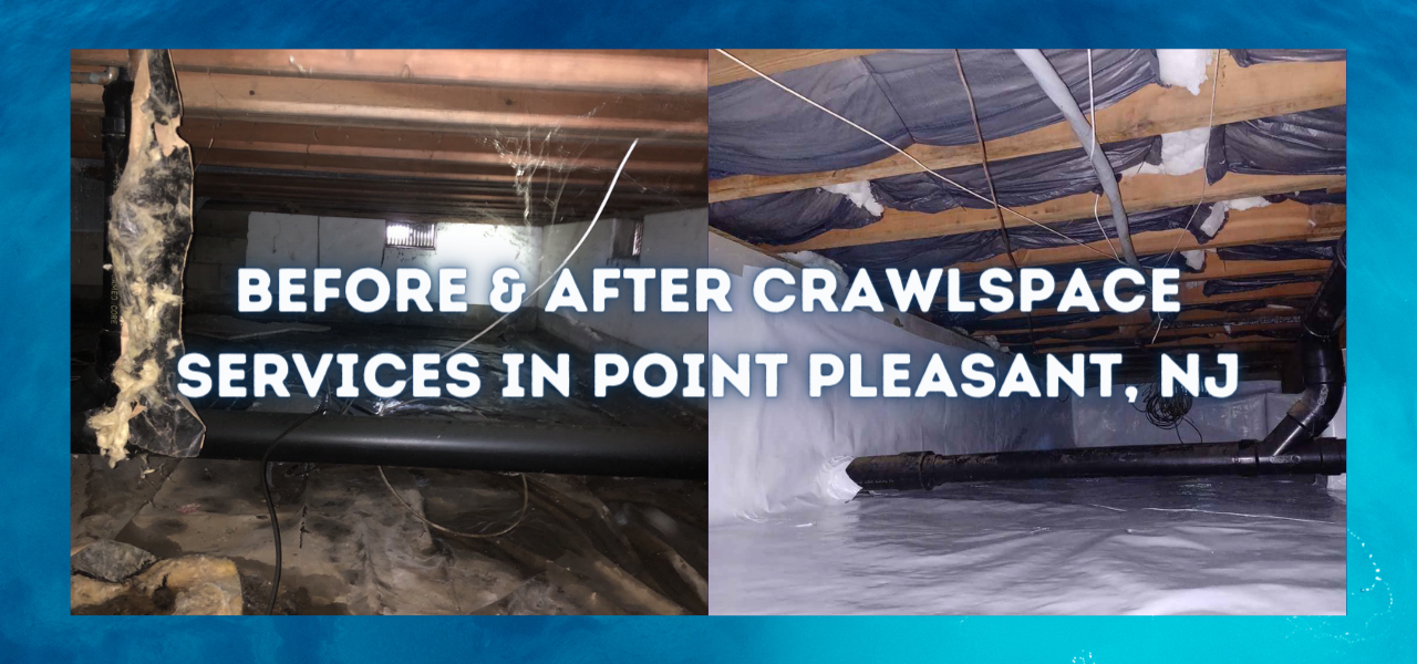 before and after crawlspace services in point pleasant new jersey