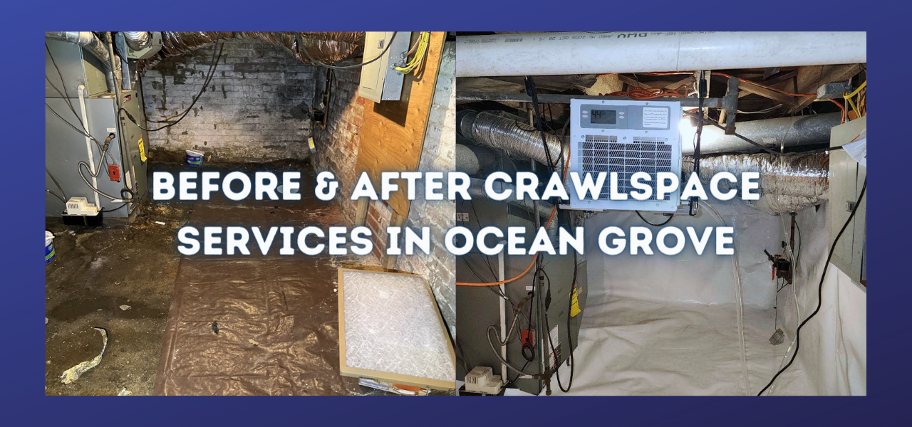 before and after crawlspace services in ocean grove, new jersey
