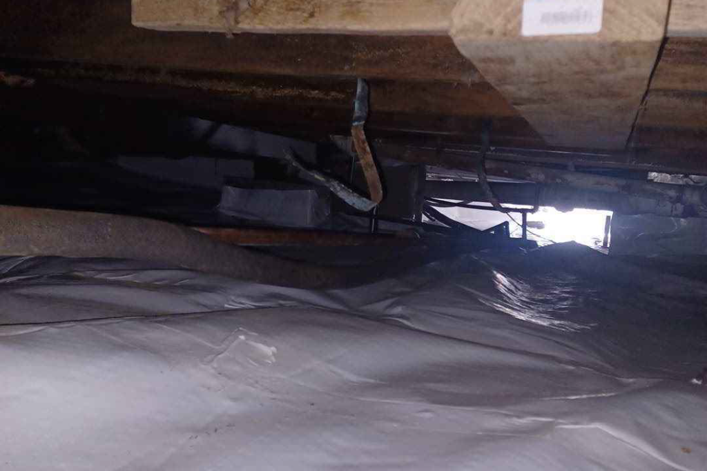 after crawlspace services were performed in this mount holly, nj home