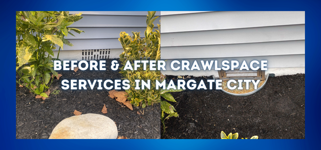 before and after crawlspace services in margate city, new jersey