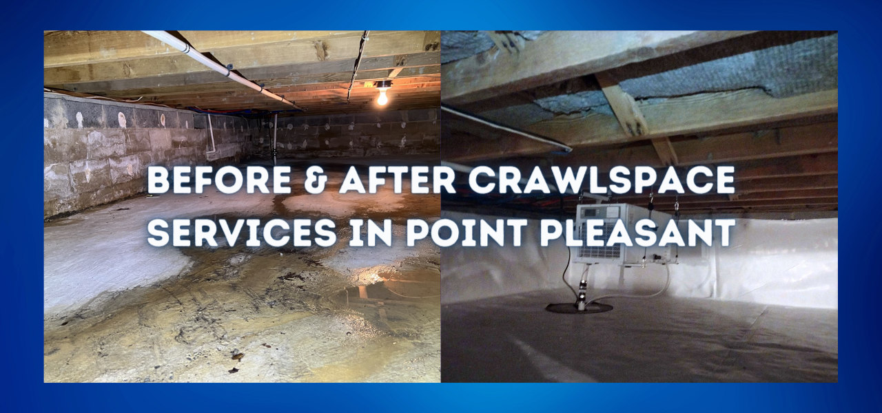 before and after crawlspace services in point pleasant, new jersey