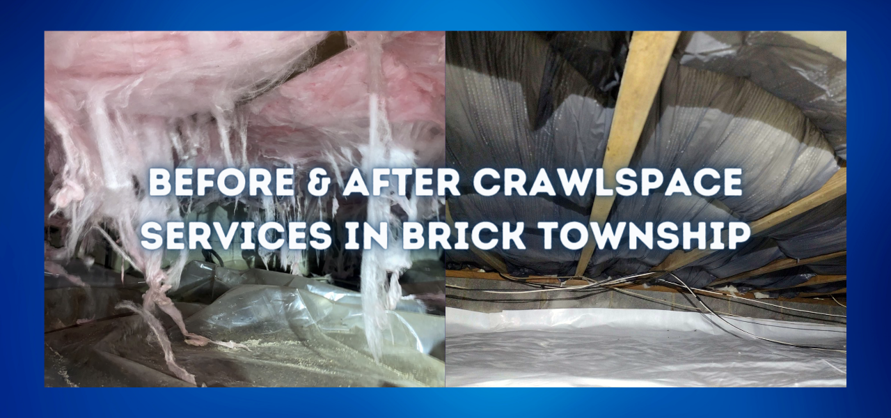before and after crawlspace services in brick township, new jersey