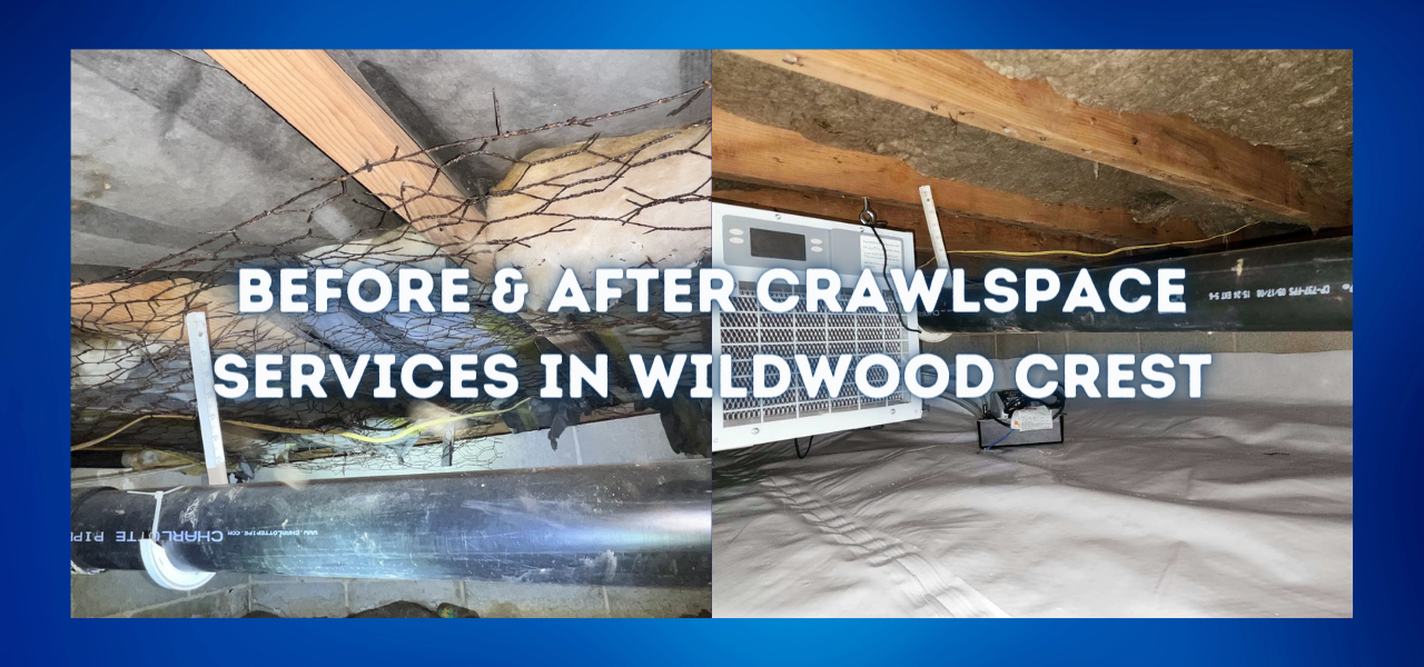 before and after wildwood crest, nj crawlspace services