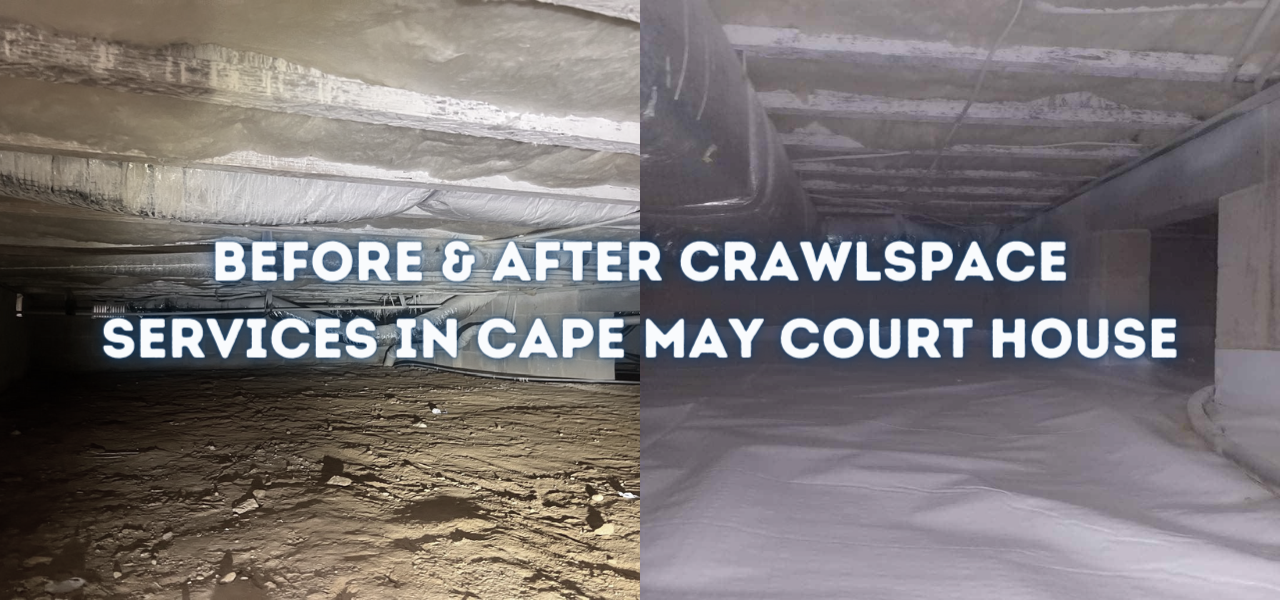 before and after crawlspace services in cape may court house