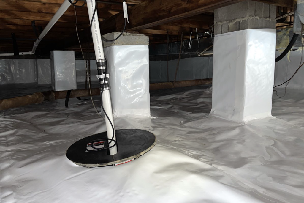 after closed crawlspace system