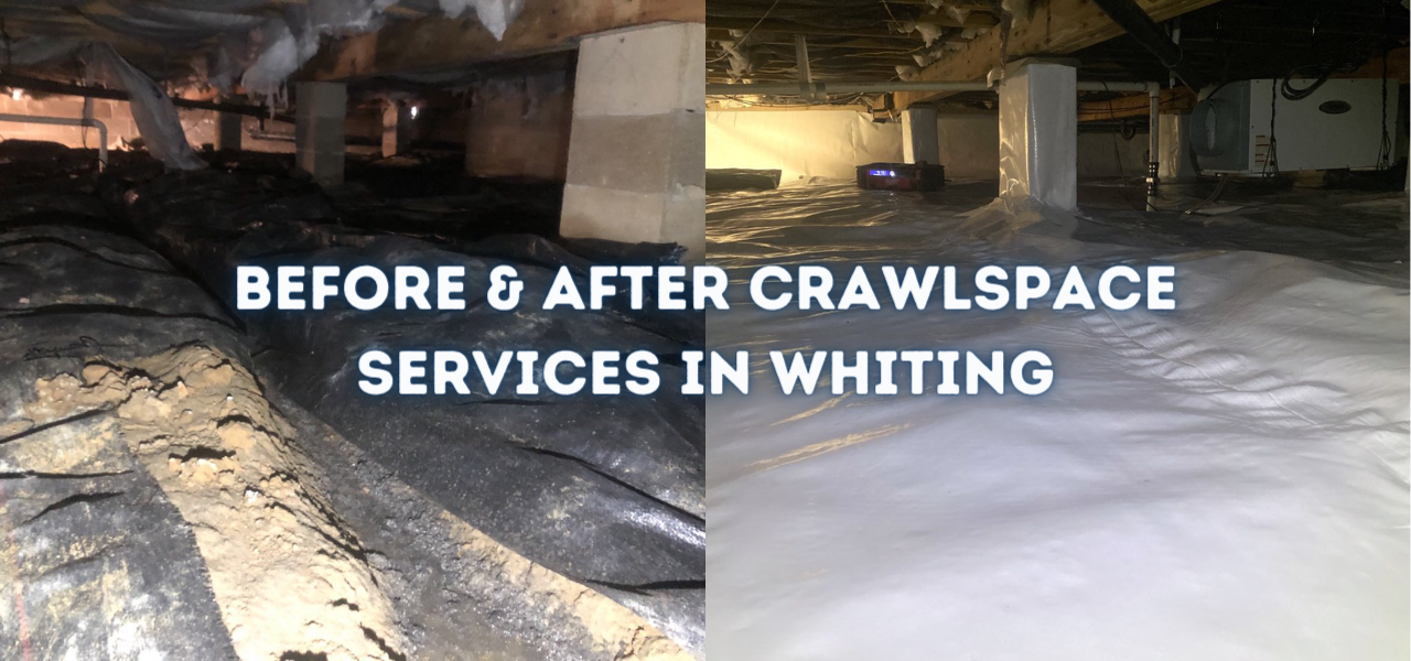 before and after crawlspace services in whiting, new jersey