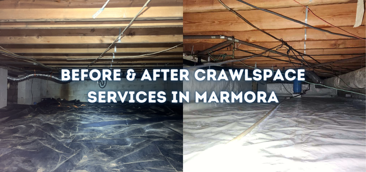before and after crawlspace services in marmora new jersey