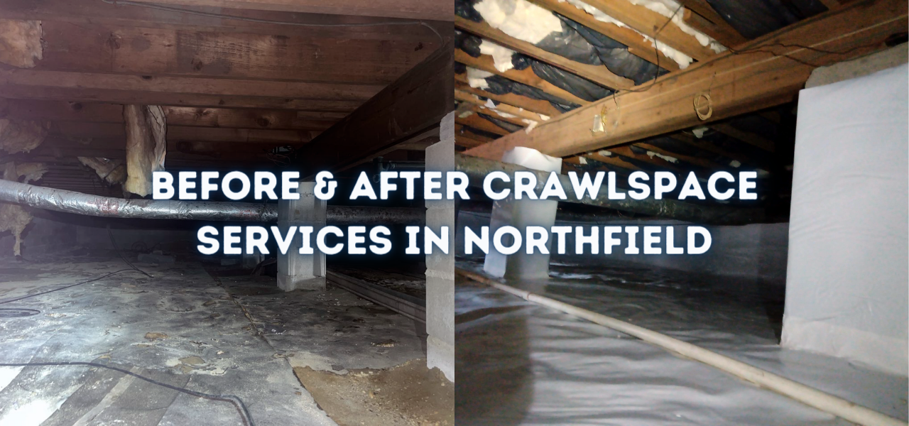 before and after crawlspace services in northfield new jersey