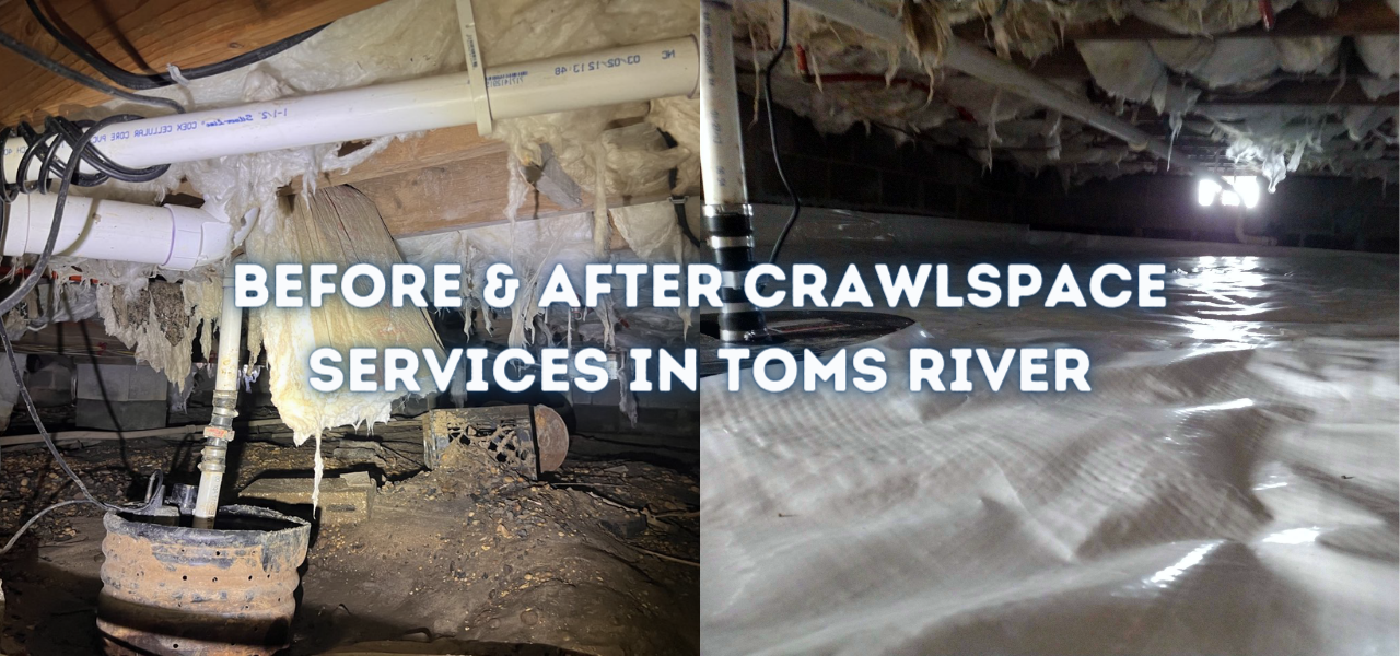 before and after toms river crawlspace services