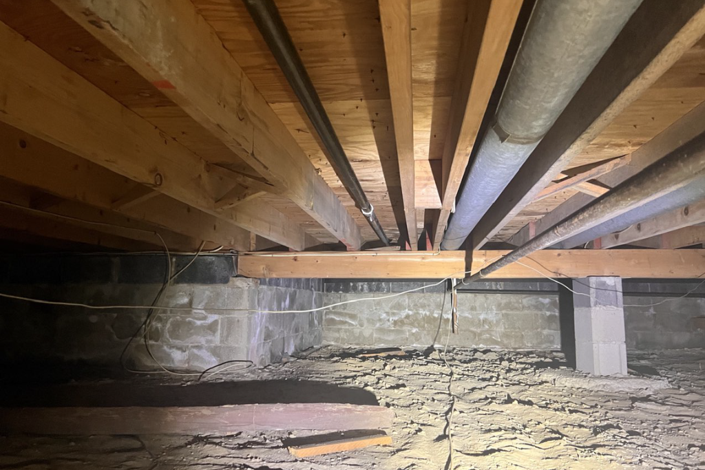 crawlspace with no insulation exposing crawlspace myth that crawlspaces don't ened it