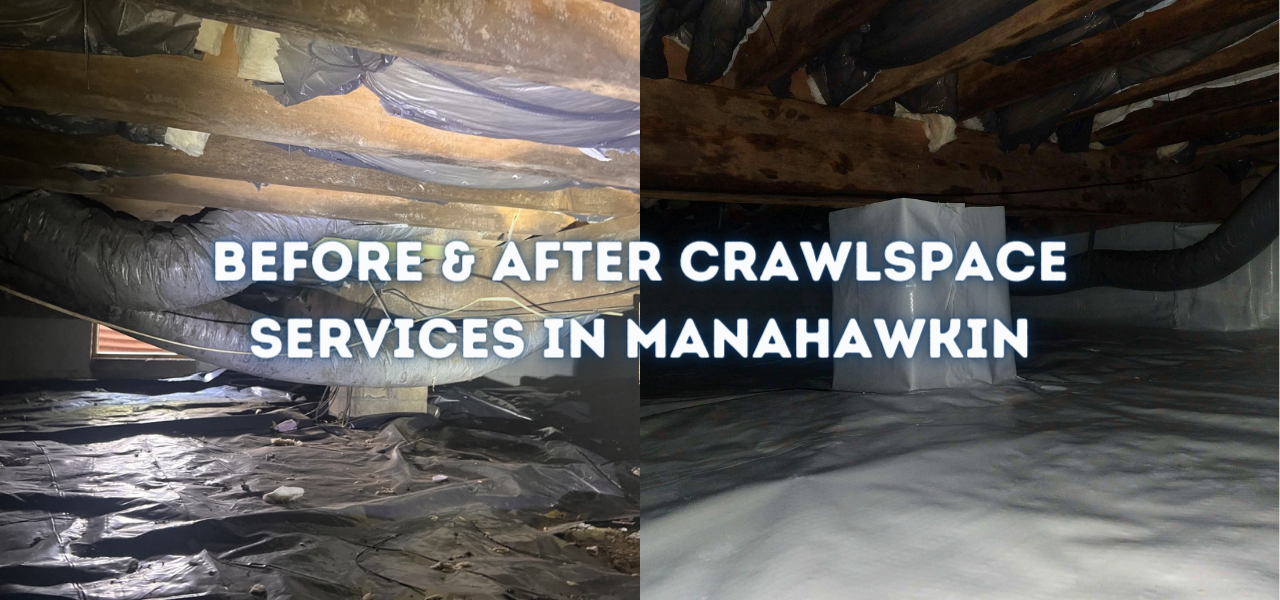 before and after manahawkin crawlspace services