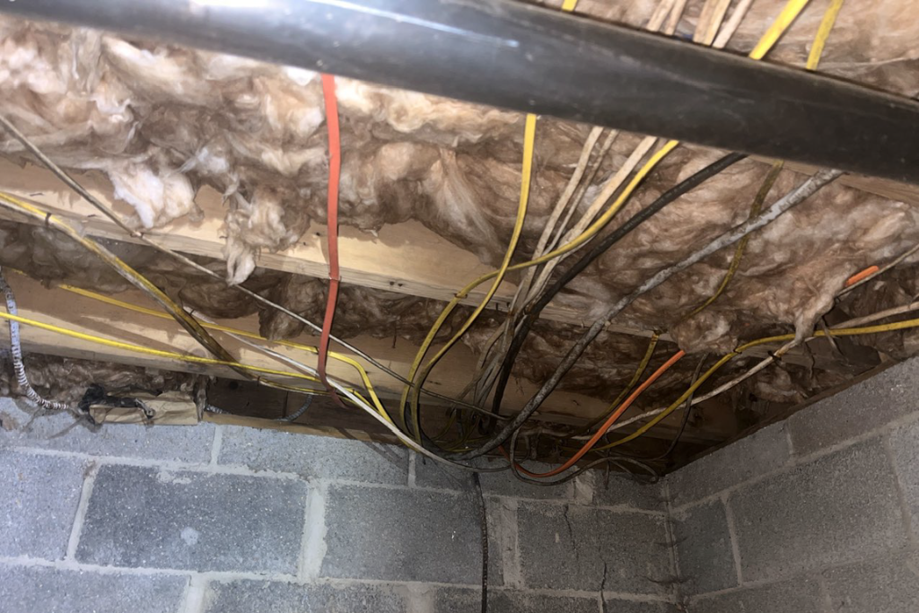 moldy ineffective insulation exposing crawlspace myth that crawlspaces don't impact indoor air quality