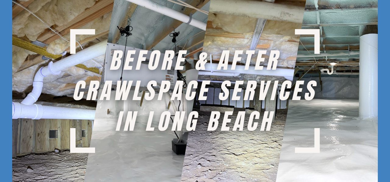 before and after long beach township crawlspace services