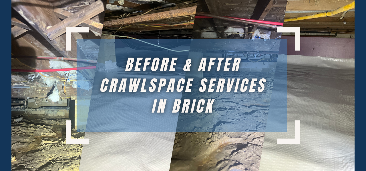 before and after Brick, New Jersey crawlspace services