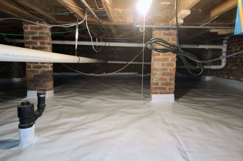 after vapor barrier installation