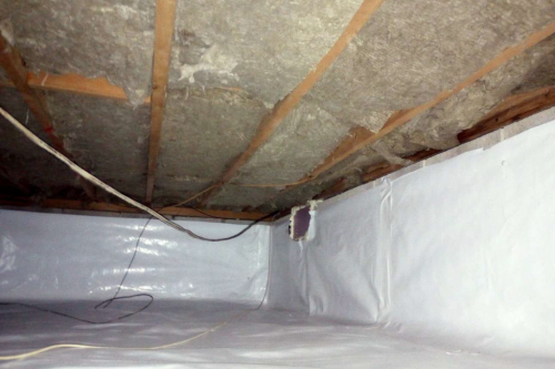 after vapor barrier installation